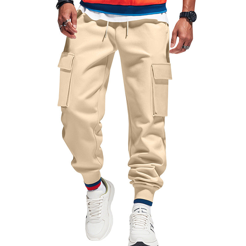 Men's urban utility jogger with drawstring, applied flap pockets and elastic waistband StylebySassy