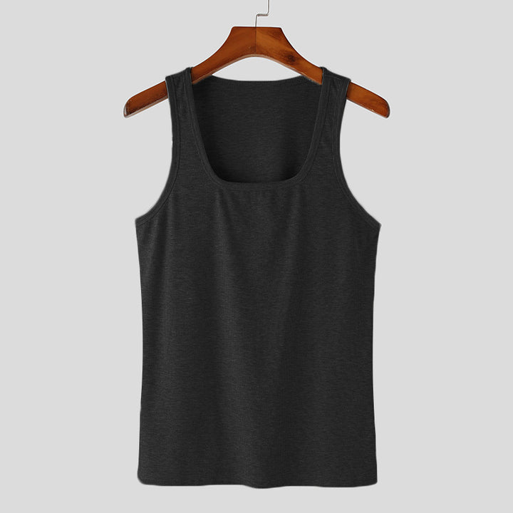 Women's classic cotton ribbed undershirt with round neckline StylebySassy