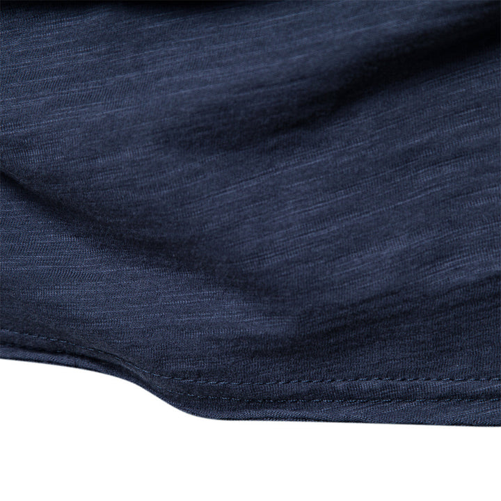 Men's lightweight cotton shirt with round neckline and slim fit StylebySassy