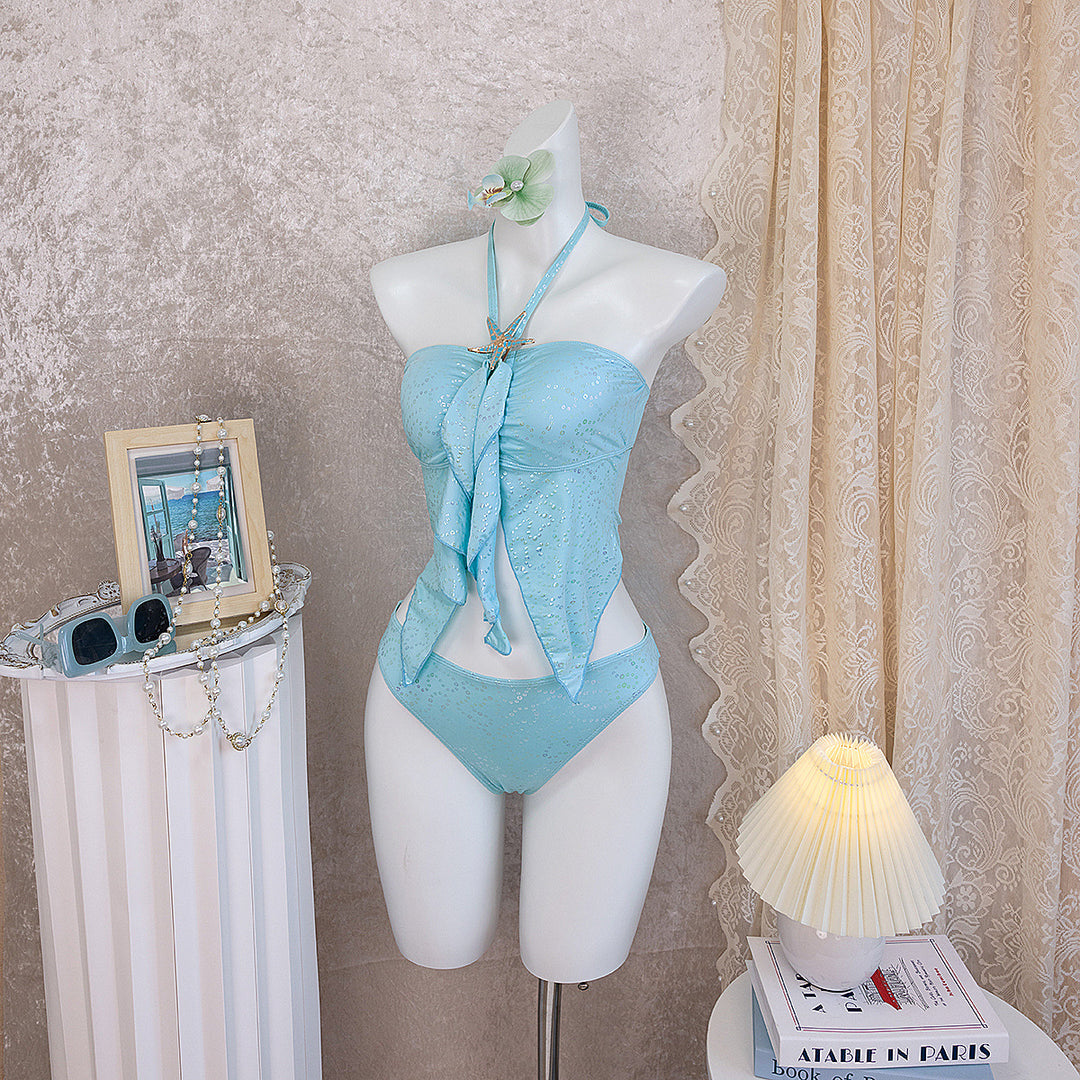 Women's Bandeau Bikini with Ruffles StylebySassy