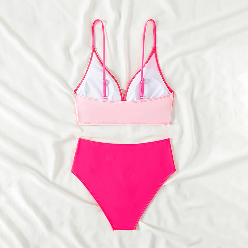 Women's bikini set with modern wrap design and high-waisted cut StylebySassy