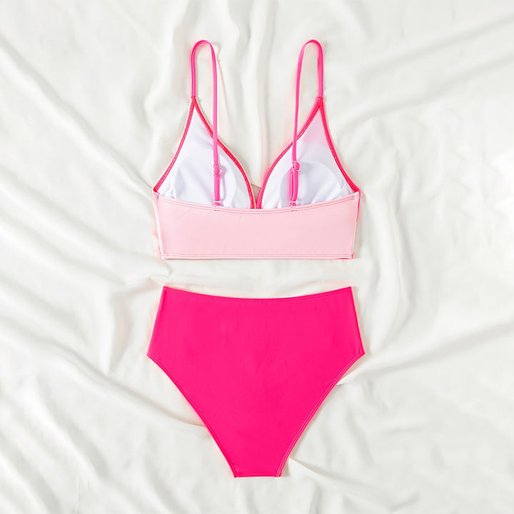 Women's bikini set with modern wrap design and high-waisted cut StylebySassy