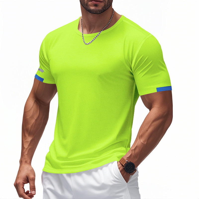 Men's functional T-shirt with breathable design and reflective details StylebySassy