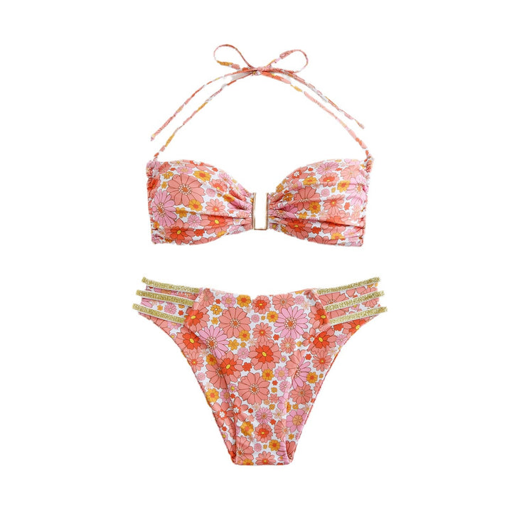 Women Bikini Set with fashionable ruffles and adjustable straps StylebySassy