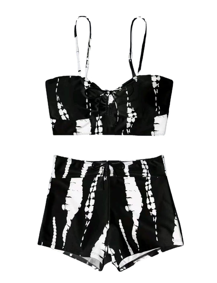 Women Two-Piece Swimwear Set with Playful Knot Design StylebySassy