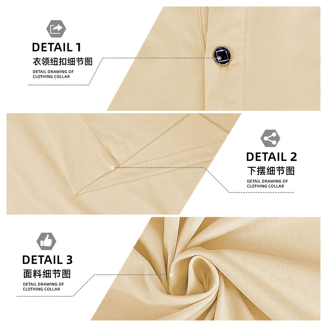 Men's Hooded Henley Long Sleeve Shirt made of lightweight stretch jersey with drawstring StylebySassy