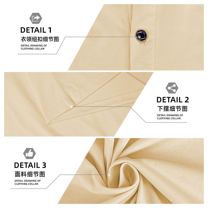 Men's Hooded Henley Long Sleeve Shirt made of lightweight stretch jersey with drawstring StylebySassy