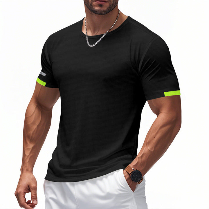 Men's functional T-shirt with breathable design and reflective details StylebySassy