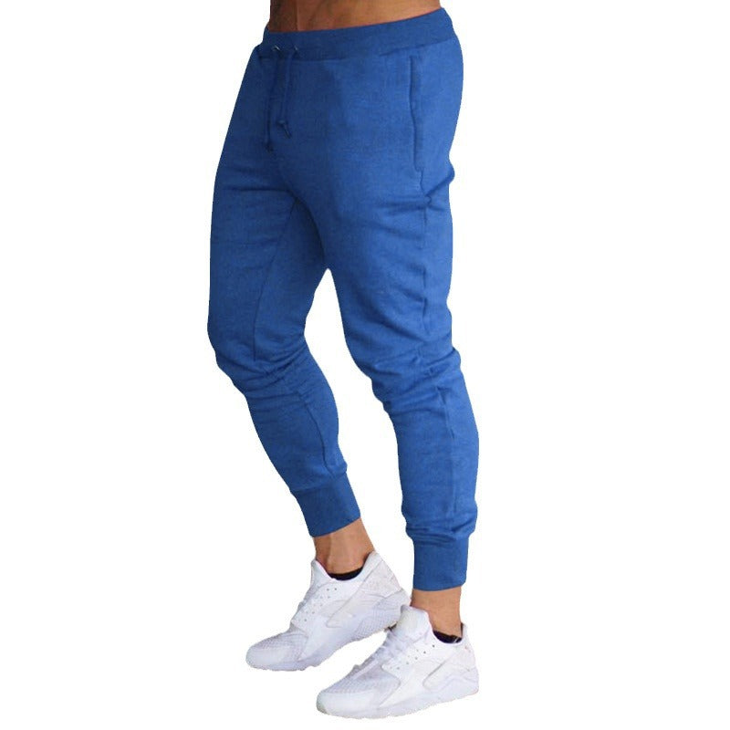Men's tapered performance-oriented joggers with elastic waistband and ribbed ankle cuffs StylebySassy