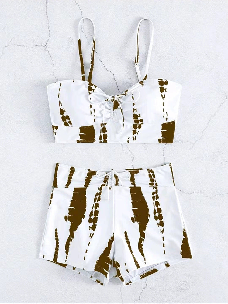 Women Two-Piece Swimwear Set with Playful Knot Design StylebySassy