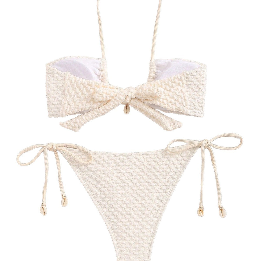 Women's Bandeau Bikini with Elastic Ties StylebySassy