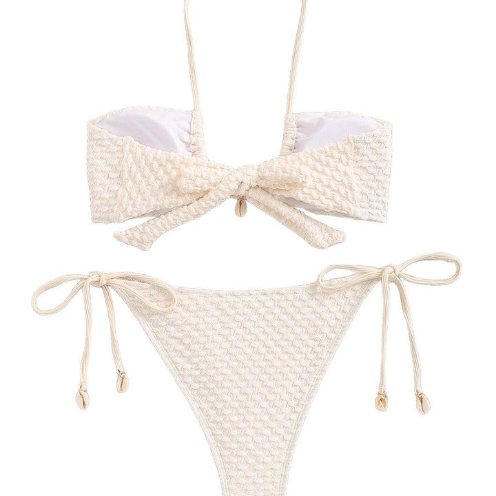 Women's Bandeau Bikini with Elastic Ties StylebySassy
