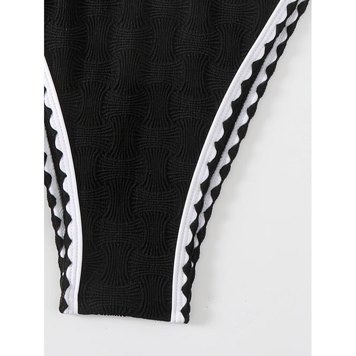 Women’s bikini with textured top and trendy contrast details StylebySassy