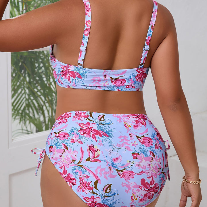 Women Triangle Bikini Set with Ruffle Covered Panty StylebySassy