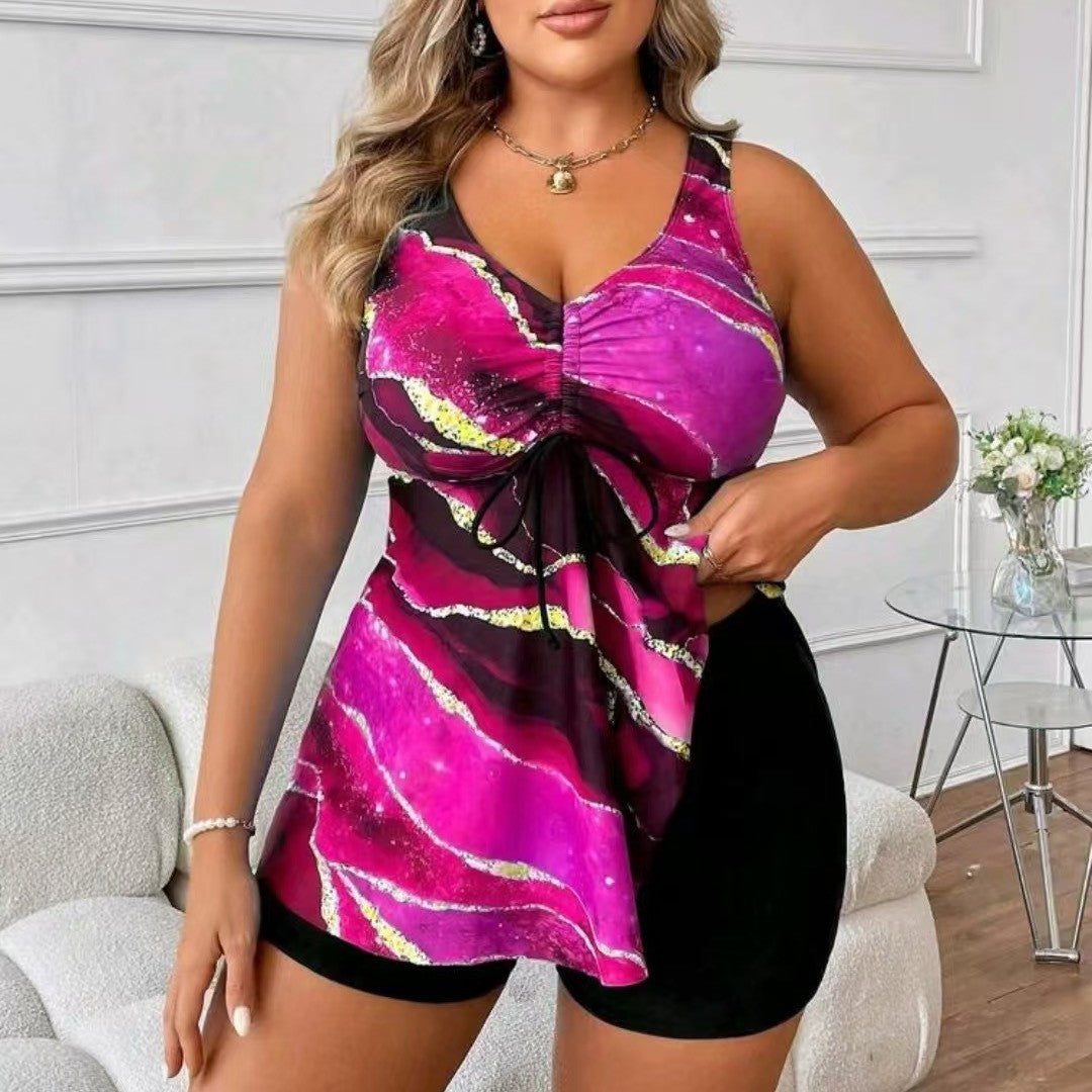 Women’s Swim Blouse with Shorts StylebySassy