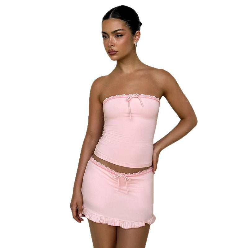 Women's Off-Shoulder Mini Dress with Ruffle Details StylebySassy