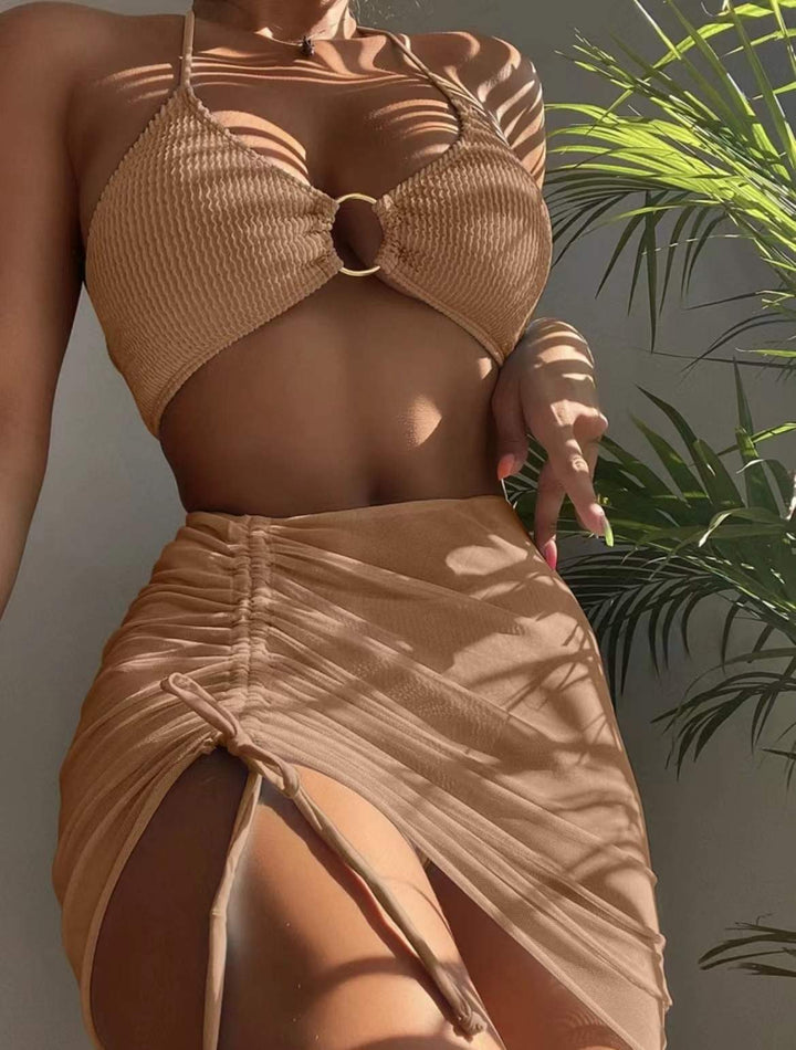 Ladies set with crinkled top and skirt StylebySassy