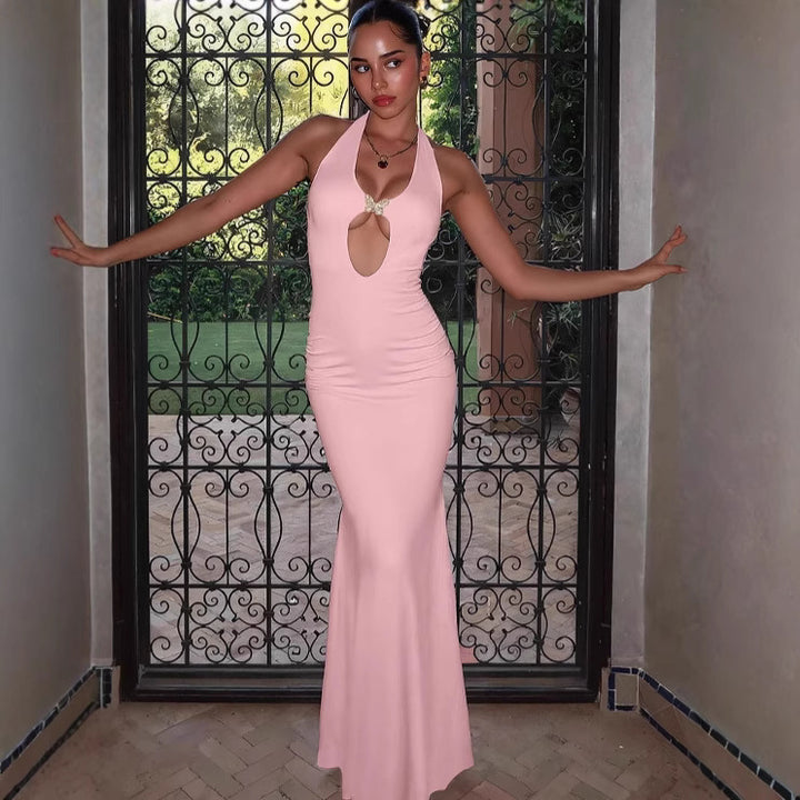 Ladies Glamorous Maxi Dress with Extravagant Cut-Out Details StylebySassy