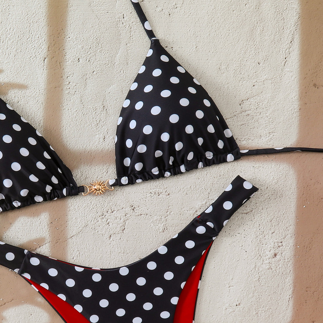 Ladies Designer Bikini with Leopard Print and Elaborate Details StylebySassy