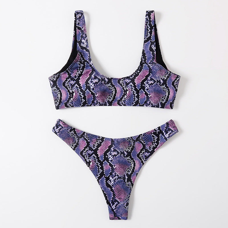 Women Colorful Briefs and Bandeau Bikini Set StylebySassy