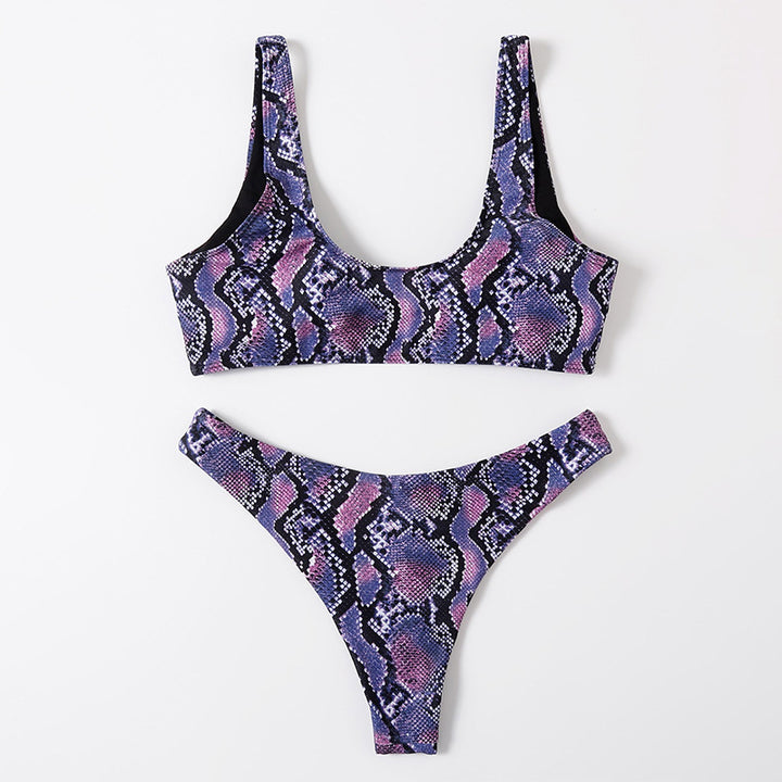 Women Colorful Briefs and Bandeau Bikini Set StylebySassy