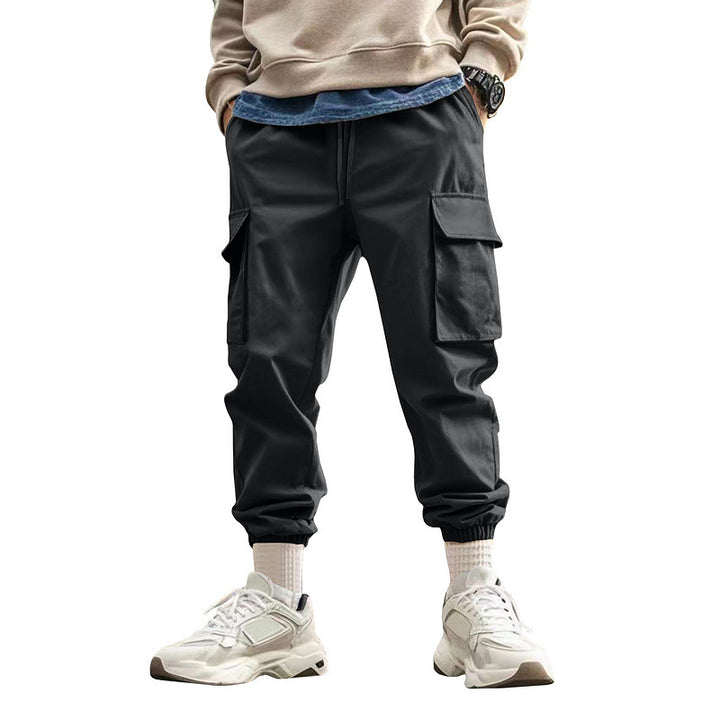 Men's urban utility joggers with multiple pockets and tapered leg StylebySassy