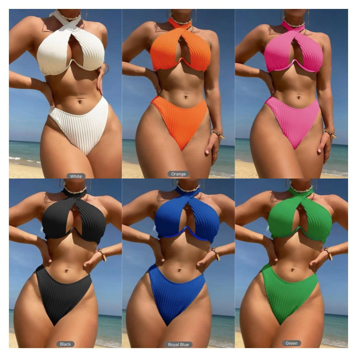 Women’s Designer Bikini with Crossed Top StylebySassy