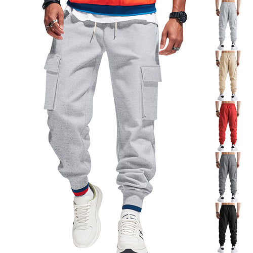 Men's urban utility jogger with drawstring, applied flap pockets and elastic waistband StylebySassy