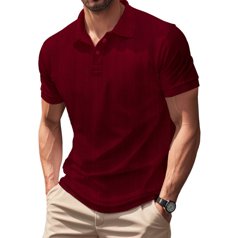 Men's Breathable Polo Shirt made from Cotton Blend with Slim Fit StylebySassy