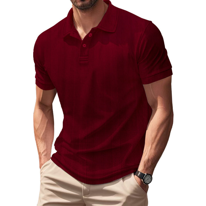 Men's Breathable Polo Shirt made from Cotton Blend with Slim Fit StylebySassy
