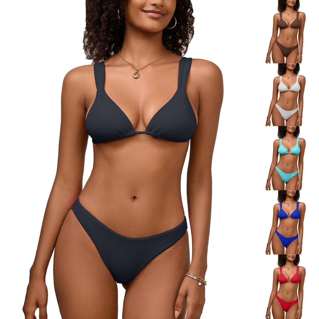 Women's Triangle Bikini with Adjustable Straps StylebySassy