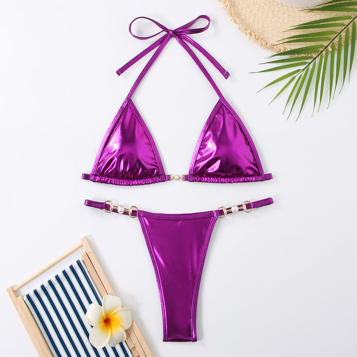 Women's Triangle Bikini with Glamorous Details StylebySassy