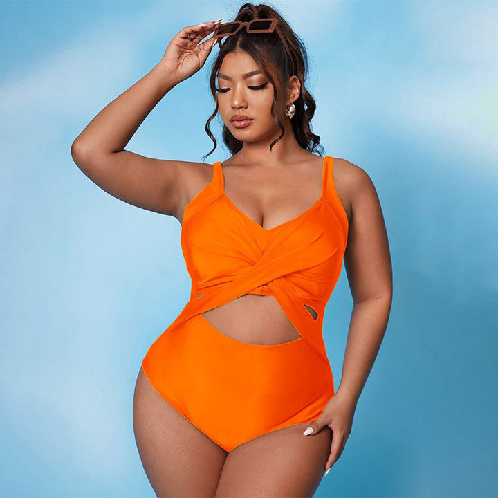 Women's One-Piece Swimsuit with Innovative Cut-Out Design StylebySassy
