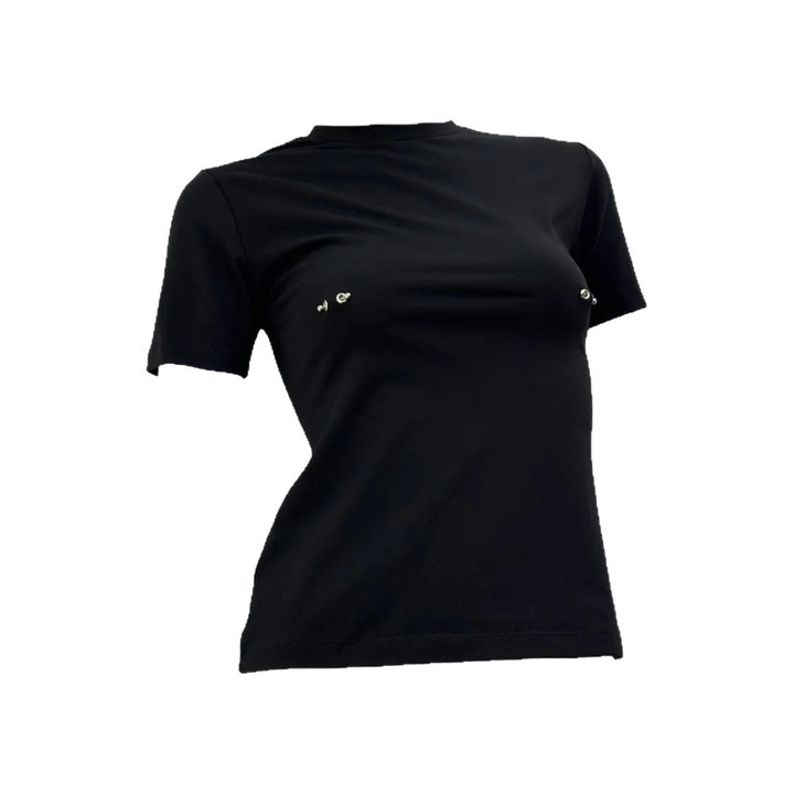 Ladies Fashion T-Shirt with Unique Jewelry Details StylebySassy