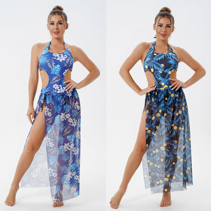 Women Elegant Swimsuit with Breathable Overlay StylebySassy