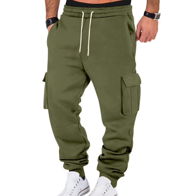 Men's Cargo Jogging Pants with Drawstring, Side Pockets, and Elastic Cuffs StylebySassy