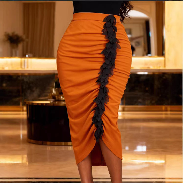Women's elegant skirt with ruffle details StylebySassy