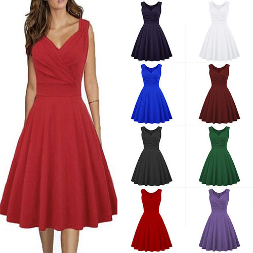 Women A-line dress with elegant wrap design and fitted silhouette StylebySassy