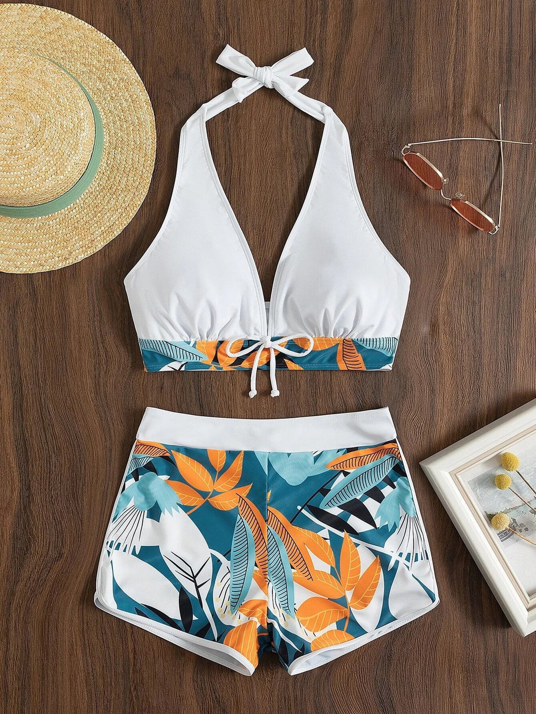 Women’s Sporty Bikini Set with Floral Design StylebySassy