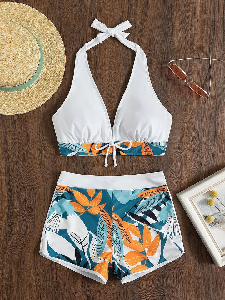 Women’s Sporty Bikini Set with Floral Design StylebySassy