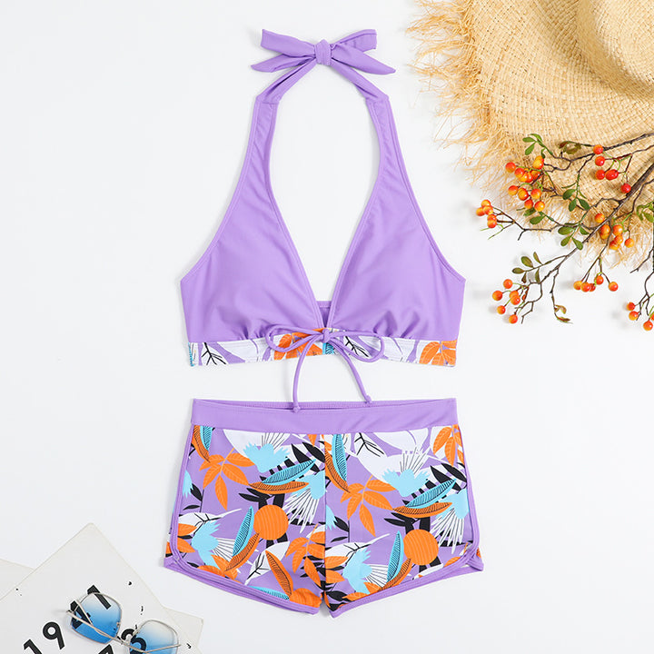 Women’s Sporty Bikini Set with Floral Design StylebySassy
