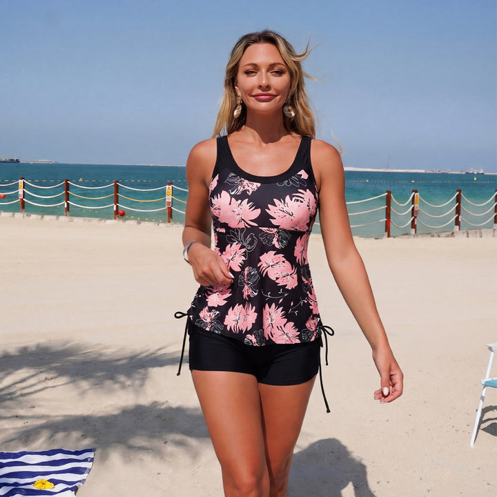 Women's sports top with sporty shorts StylebySassy