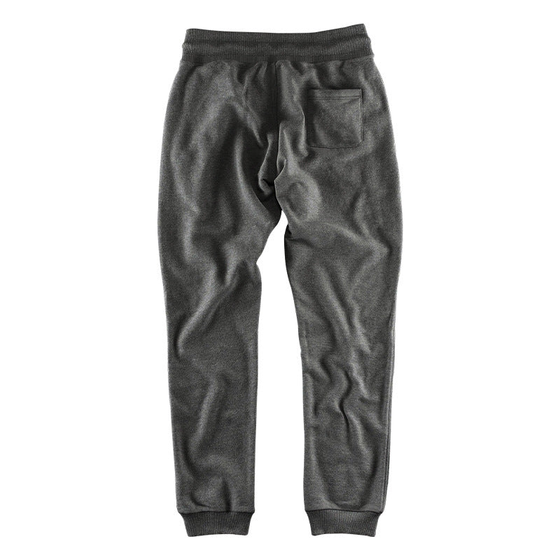 Men's nan Relax pants made of heavy sweat with drawstring and ribbed ankle cuffs StylebySassy