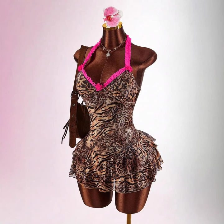 Women Playful Mini Dress with Ruffle Details StylebySassy