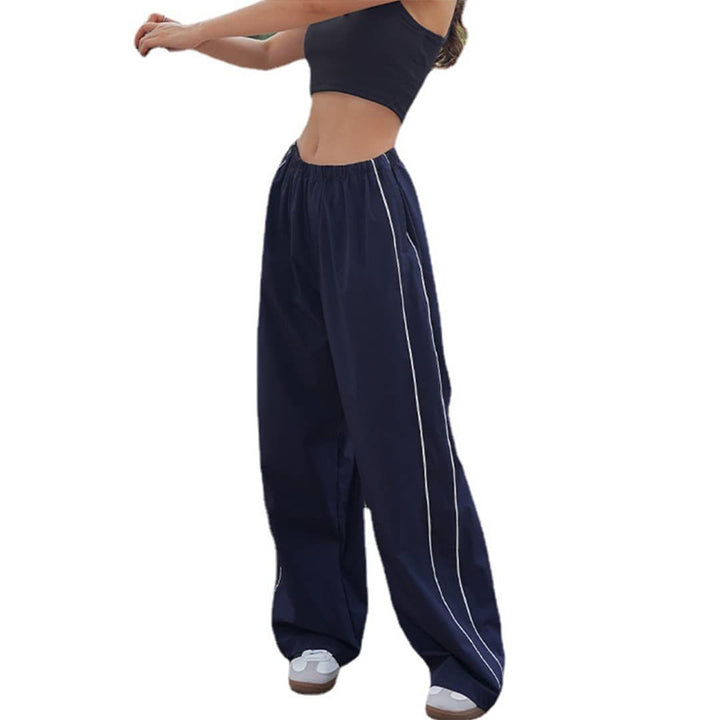 Women's Wide Satin Pants with Elastic Waistband StylebySassy