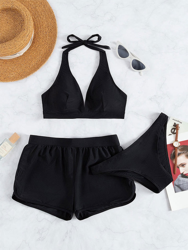 Women’s bikini set with sporty top and comfortable shorts StylebySassy