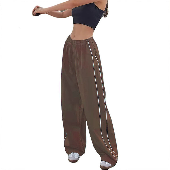 Women's Wide Satin Pants with Elastic Waistband StylebySassy