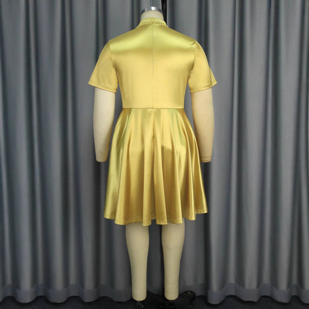 Ladies Elegant Dress with Floral Decor StylebySassy