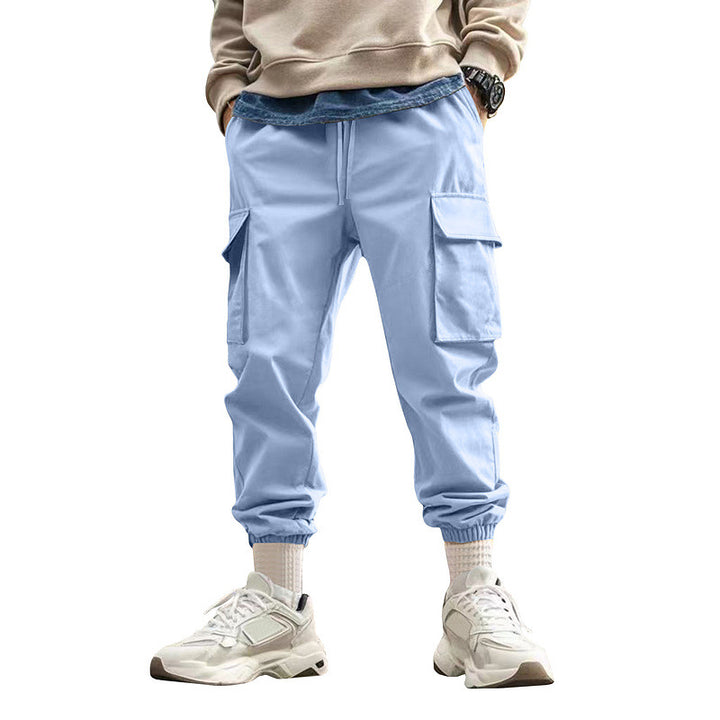 Men's urban utility joggers with multiple pockets and tapered leg StylebySassy