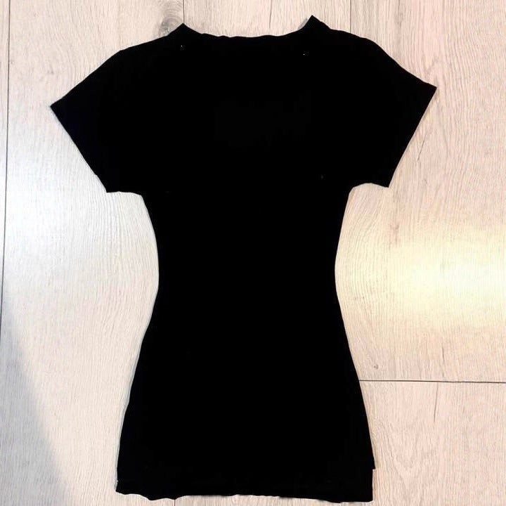 Women's T-shirt with elaborate cross design and rhinestone accents StylebySassy